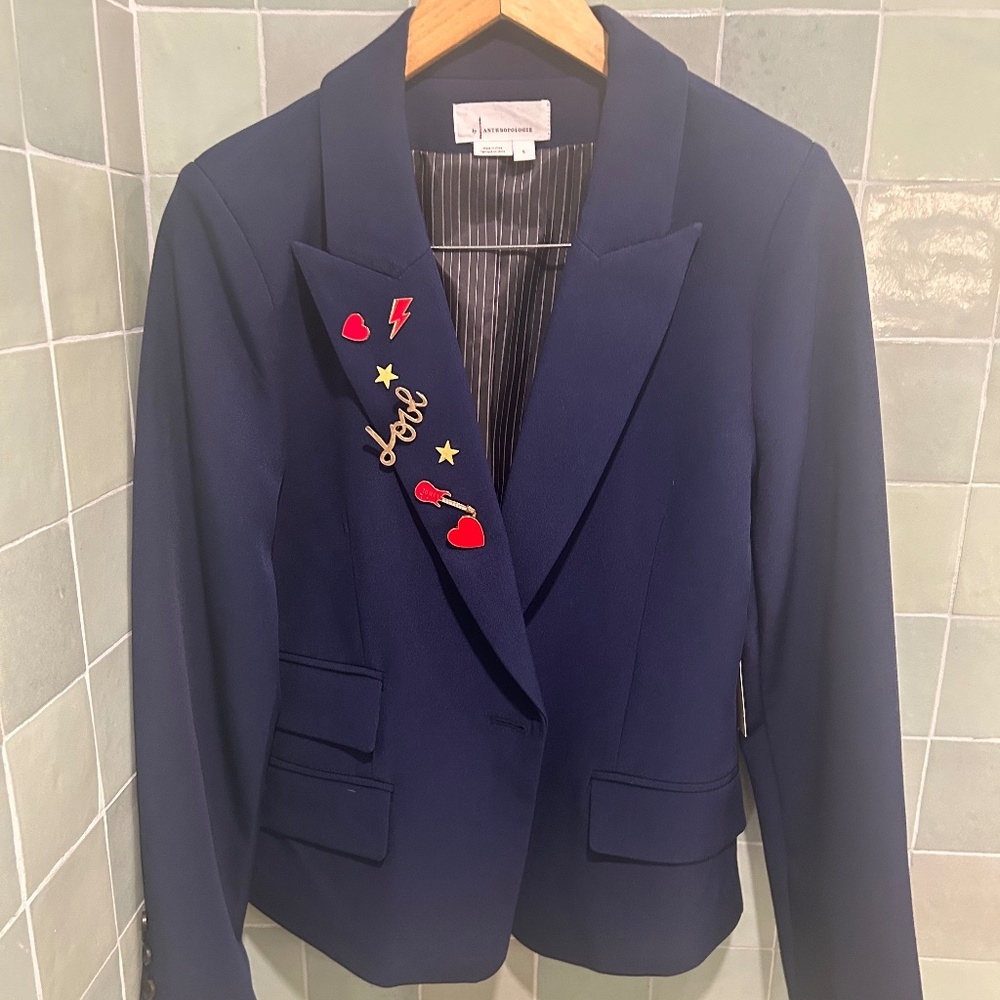 BRAND NEW! ANTHROPOLOGIE / NAVY JACKET